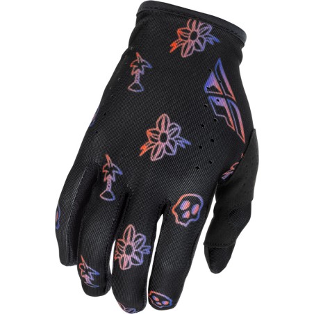 Guantes FLY RACING Lite Outline Special Edition - negro/rojo/violeta