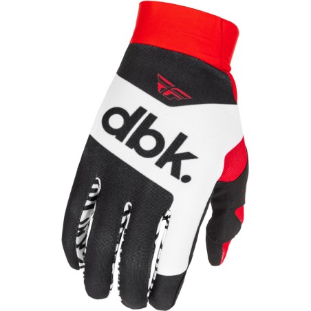Guantes FLY RACING Pro Lite DBK - negro/blanco/rojo