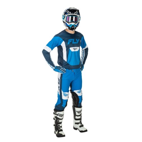 Guantes infantiles FLY RACING Lite - azul/blanco