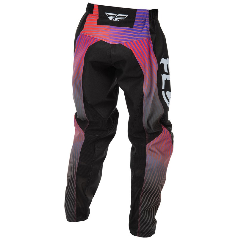 Pantalón infantil FLY RACING F-16 - negro/rojo/violeta