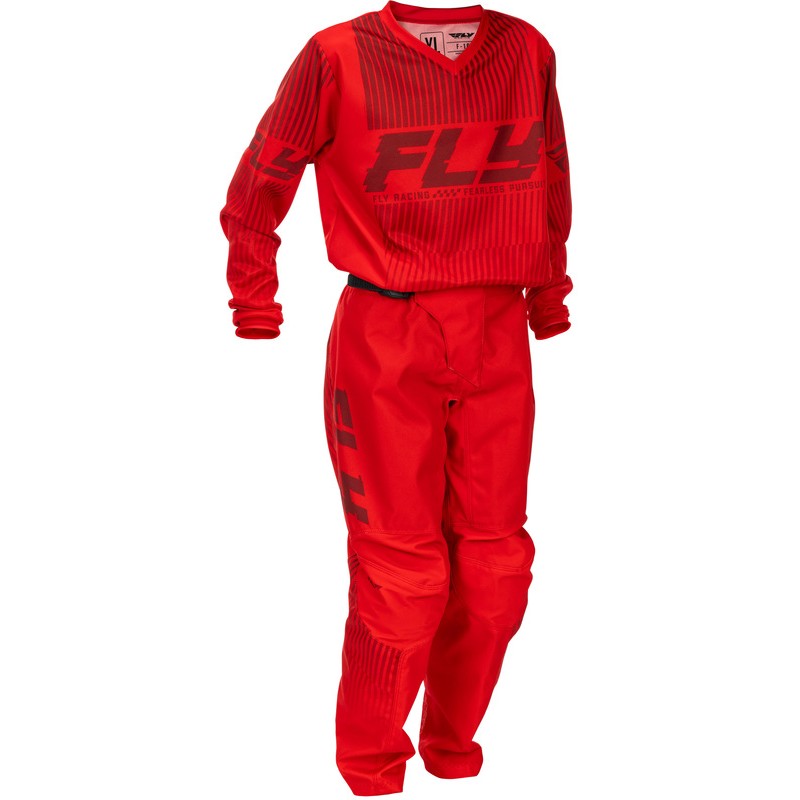 Pantalón infantil FLY RACING F-16 - rojo
