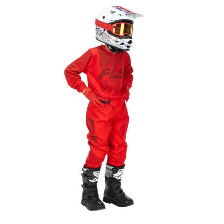 Pantalón infantil FLY RACING F-16 - rojo