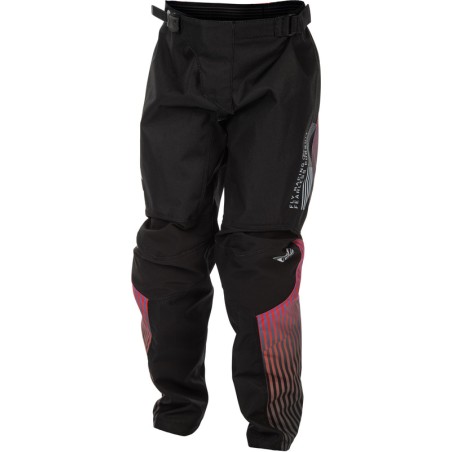 Pantalón infantil FLY RACING F-16 - negro/rojo/violeta