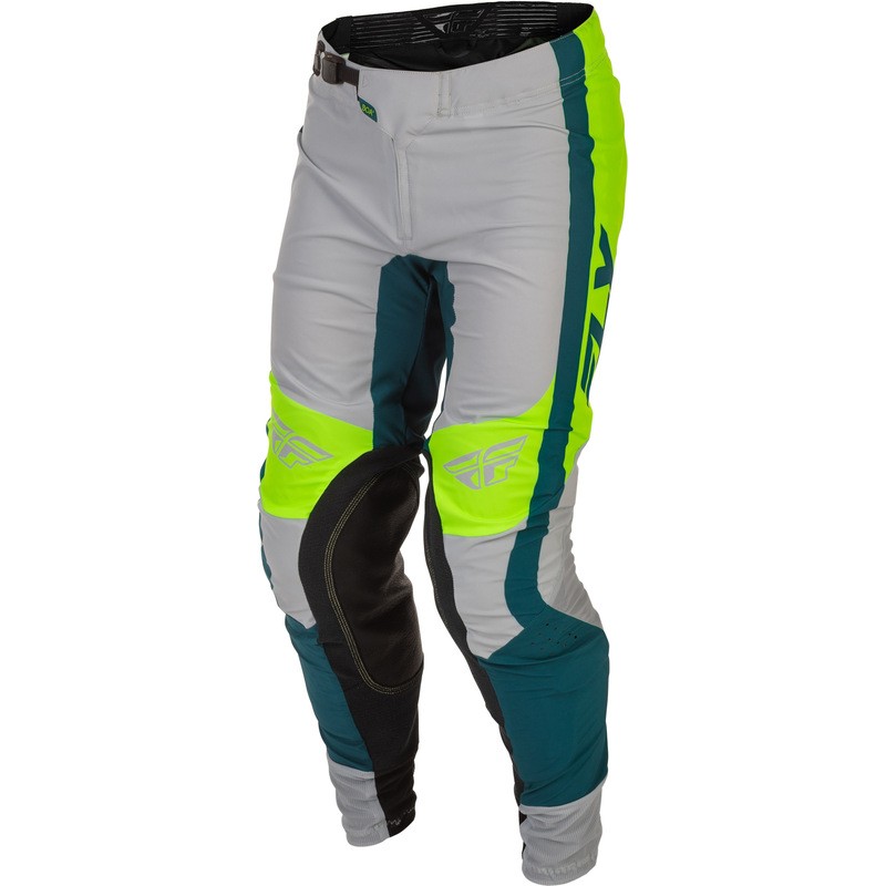 Pantalón FLY RACING Lite - gris/Lime/Teal