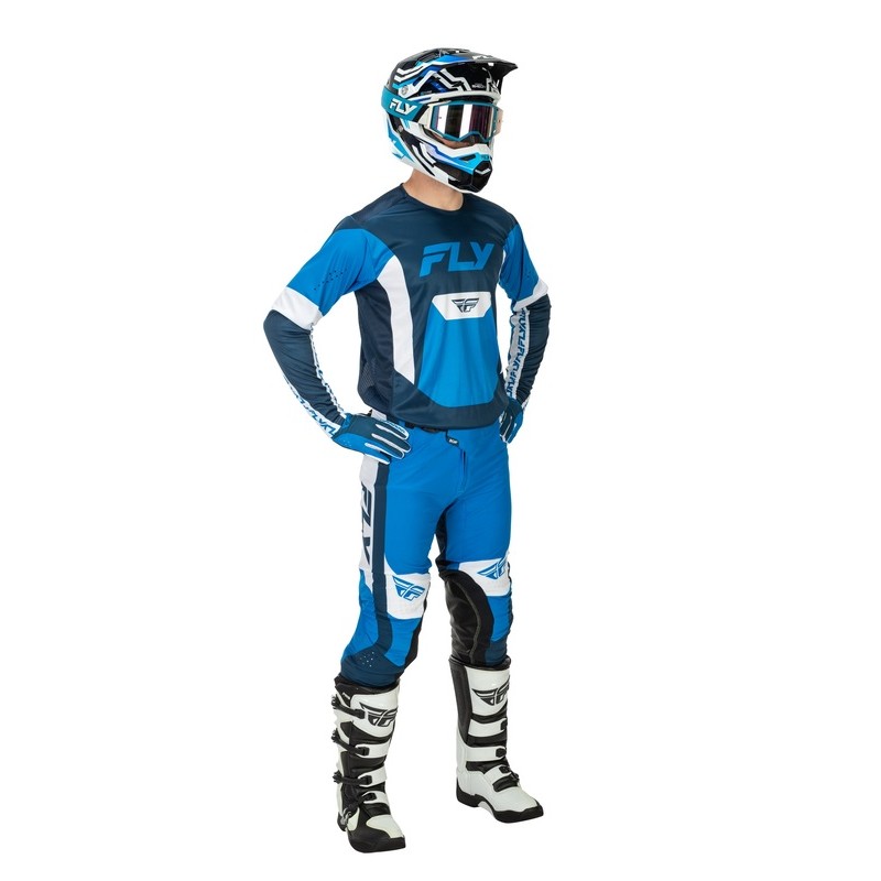 Pantalón FLY RACING Lite - azul/blanco