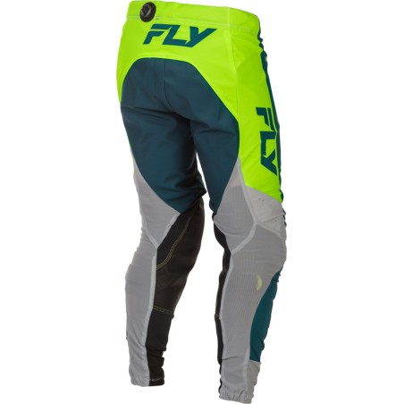 Pantalón FLY RACING Lite - gris/Lime/Teal