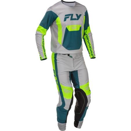 Pantalón FLY RACING Lite - gris/Lime/Teal