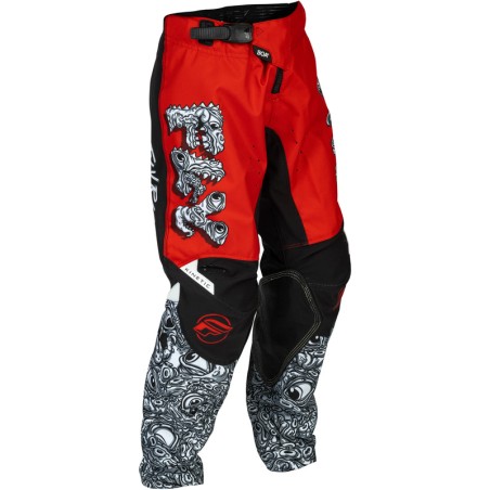 Pantalón infantil FLY RACING Kinetic Mutant - rojo/blanco/negro