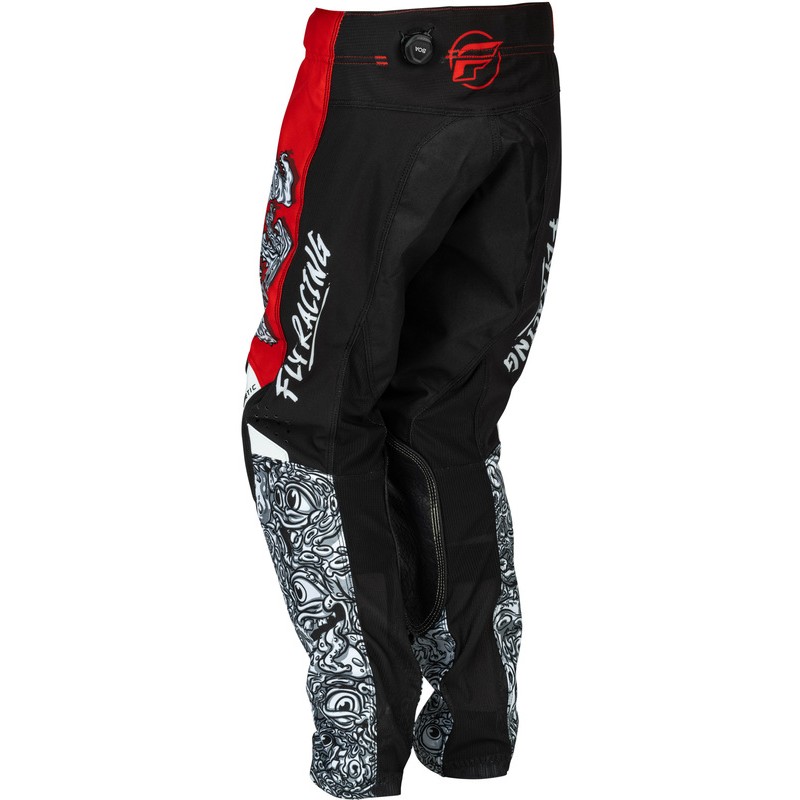 Pantalón infantil FLY RACING Kinetic Mutant - rojo/blanco/negro