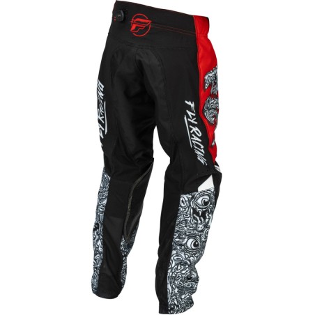 Pantalón infantil FLY RACING Kinetic Mutant - rojo/blanco/negro