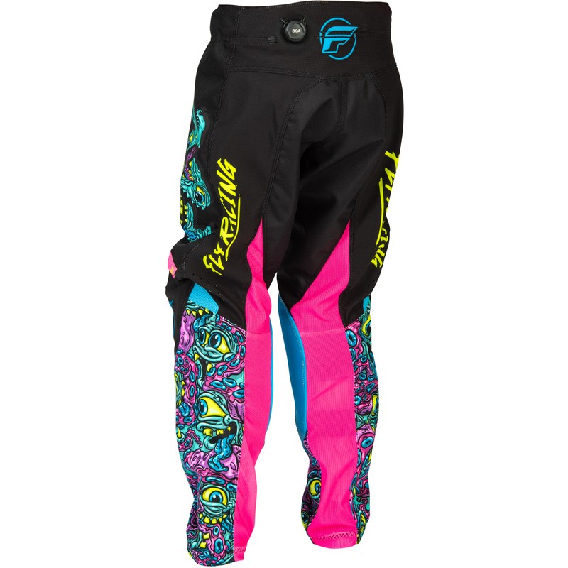 Pantalón infantil FLY RACING Kinetic Mutant - negro/multi