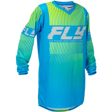 Camiseta infantil FLY RACING F-16 - azul/amarillo