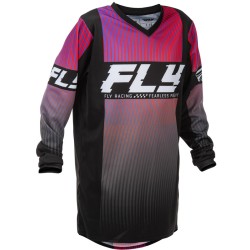 Camiseta infantil FLY RACING F-16 - negro/rojo/violet