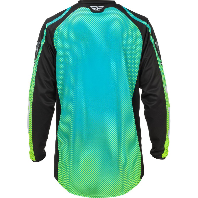 Camiseta FLY RACING F-16 - Aqua/negro/blanco