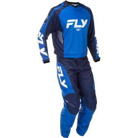 Camiseta FLY RACING F-16 - azul/azul oscuro/blanco