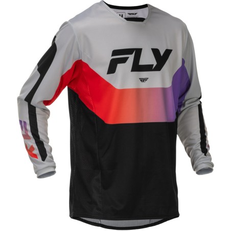 Camiseta FLY RACING Kinetic - gris/rojo/violet/negro