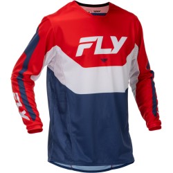 Camiseta FLY RACING Kinetic - rojo/blanco/azul