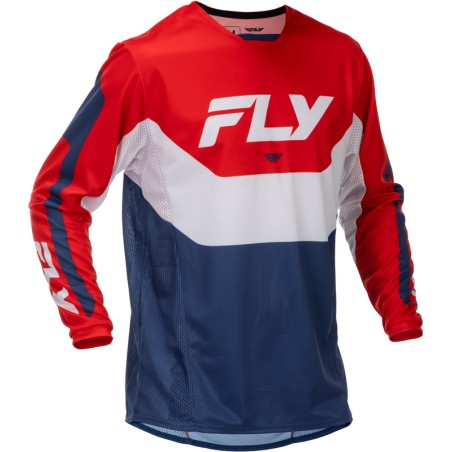 Camiseta FLY RACING Kinetic - rojo/blanco/azul