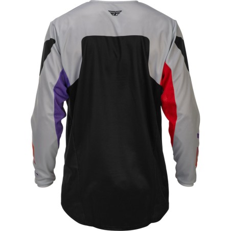 Camiseta FLY RACING Kinetic - gris/rojo/violet/negro