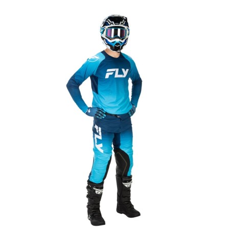 Camiseta FLY RACING Evolution DST - azul/blanco