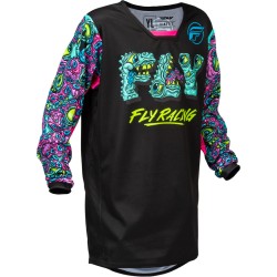Camiseta infantil FLY RACING Kinetic Mutant - negro/multi