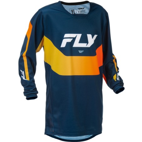 Camiseta infantil FLY RACING Kinetic - Navy/naranja