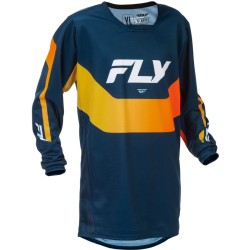 Camiseta infantil FLY RACING Kinetic - Navy/naranja