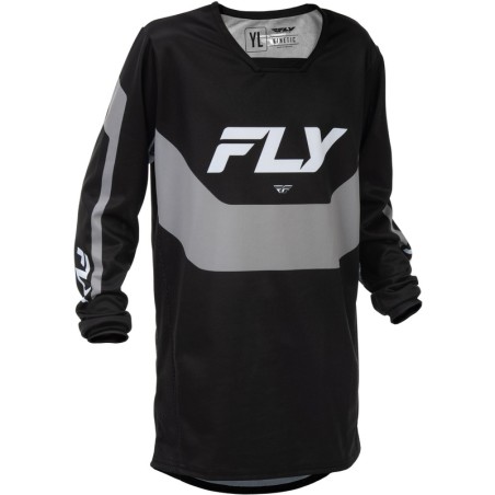 Camiseta infantil FLY RACING Kinetic - negro/gris
