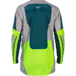 Camiseta FLY RACING Lite - gris/Lime/Teal 2