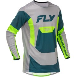 Camiseta FLY RACING Lite - gris/Lime/Teal