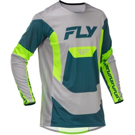 Camiseta FLY RACING Lite - gris/Lime/Teal