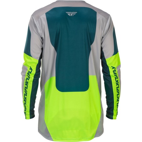 Camiseta FLY RACING Lite - gris/Lime/Teal