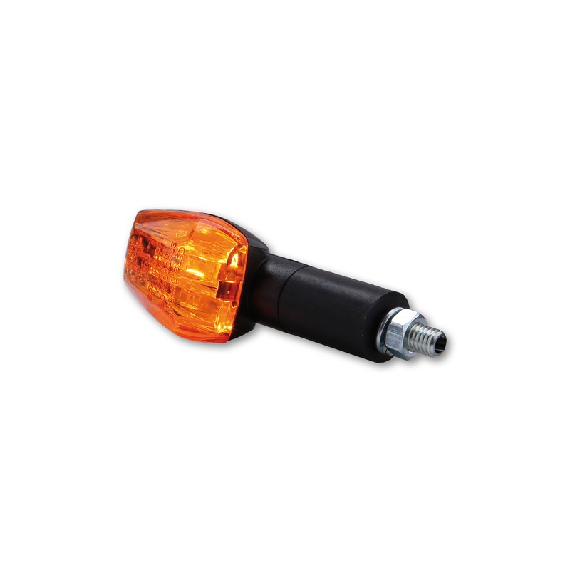 HIGHSIDER Smart IMOLA 1 Bulb Mini Indicator Body  Black / Lens Orange (Pair), Front & Rear