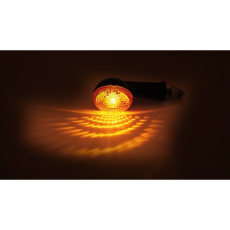 Intermitentes HIGHSIDER smart OVAL Mini - negro