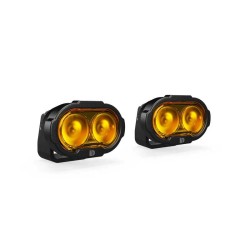 Kit de faros universales DENALI DL2 con lente ámbar y cableado estándar