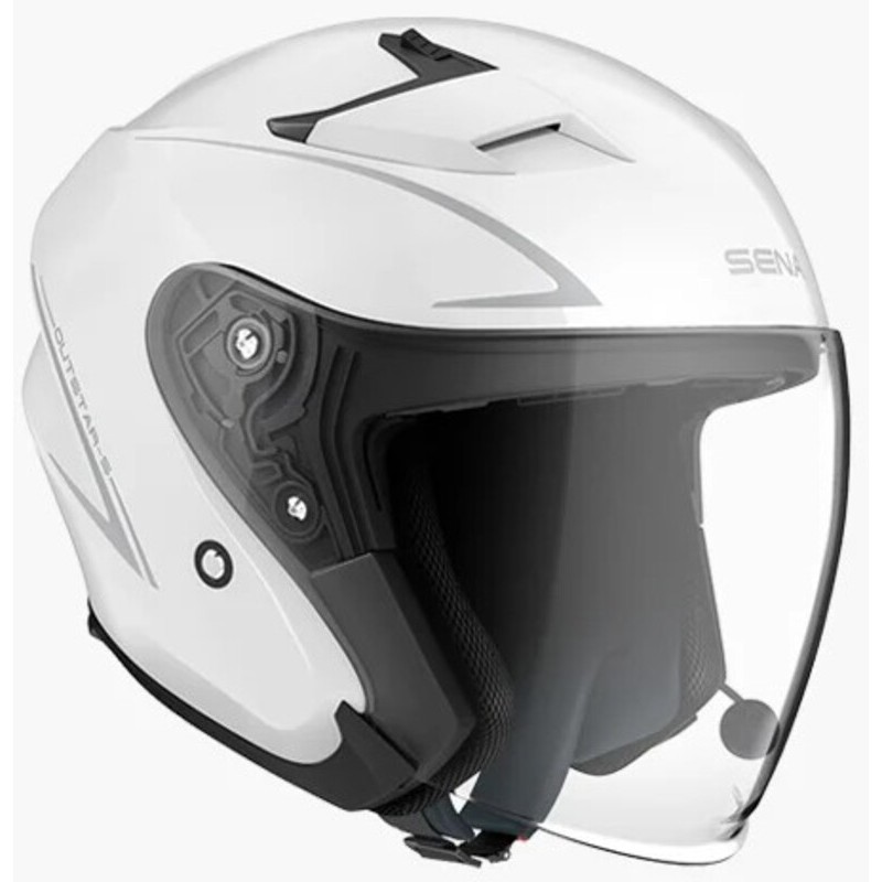 Casco SENA Outstar S - Glossy White