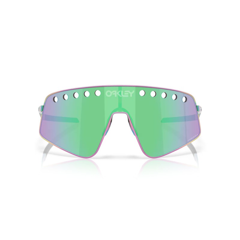 OAKLEY Sutro TI Sweep Sunglasses - Polished Oil Slick Prizm Road Jade Lens