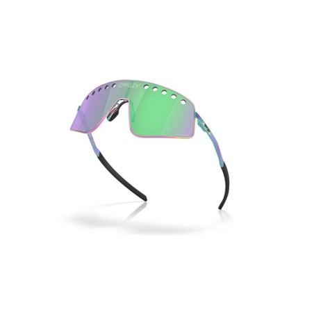 OAKLEY Sutro TI Sweep Sunglasses - Polished Oil Slick Prizm Road Jade Lens