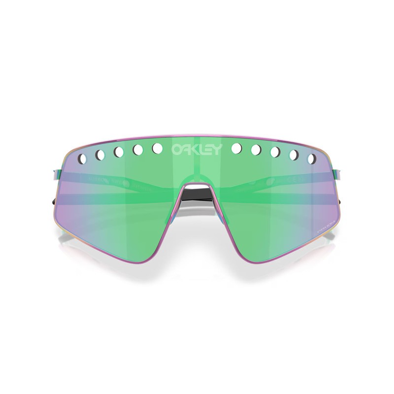 OAKLEY Sutro TI Sweep Sunglasses - Polished Oil Slick Prizm Road Jade Lens