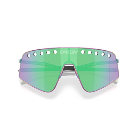 OAKLEY Sutro TI Sweep Sunglasses - Polished Oil Slick Prizm Road Jade Lens