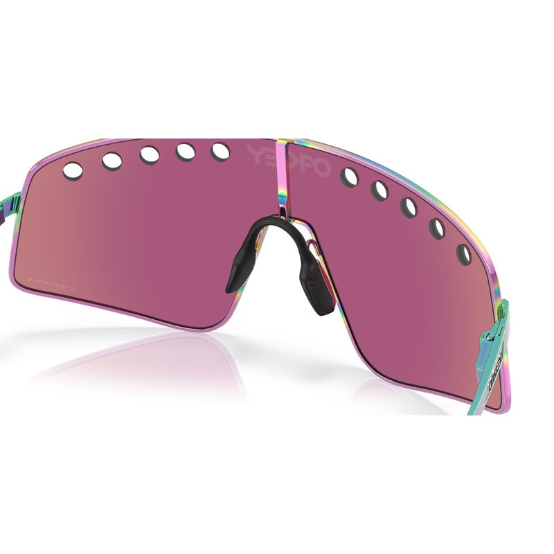 OAKLEY Sutro TI Sweep Sunglasses - Polished Oil Slick Prizm Road Jade Lens