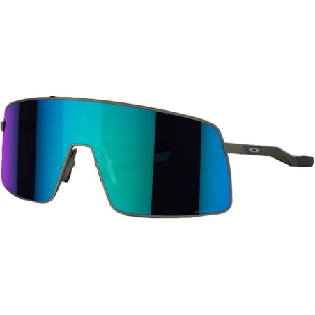OAKLEY Sutro TI Sunglasses - Satin Lead Prizm Sapphire Lens