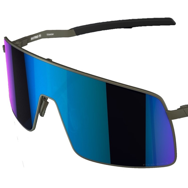 OAKLEY Sutro TI Sunglasses - Satin Lead Prizm Sapphire Lens