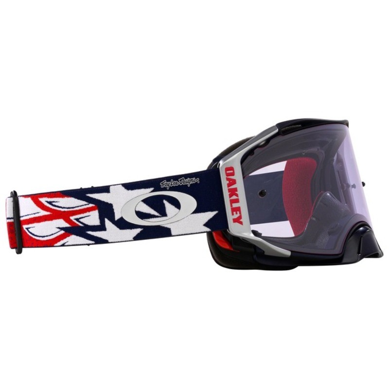 Gafas OAKLEY Airbrake MX TLD Red White Blue Wings - Lente Prizm MX Low Light