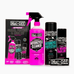 MUC-OFF Motorcycle Clean, Protect & Lube Kit