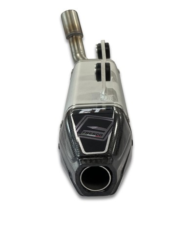 Silenciador FRESCO Carby aluminio bianco/carbono