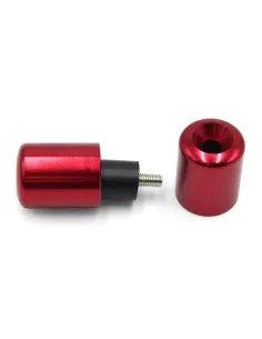 Contrapesos de manillar V PARTS Aluminio Kawasaki Rojo