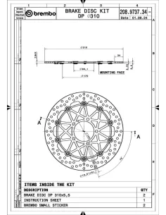 Discos de freno BREMBO UPGRADE SUPERSPORT - 208973734 - Pareja 2
