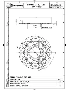 Discos de freno BREMBO UPGRADE SUPERSPORT - 208973732 - Pareja 2