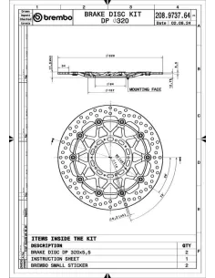 Juego de discos de freno BREMBO UPGRADE Supersport redondo flotante - pareja 2